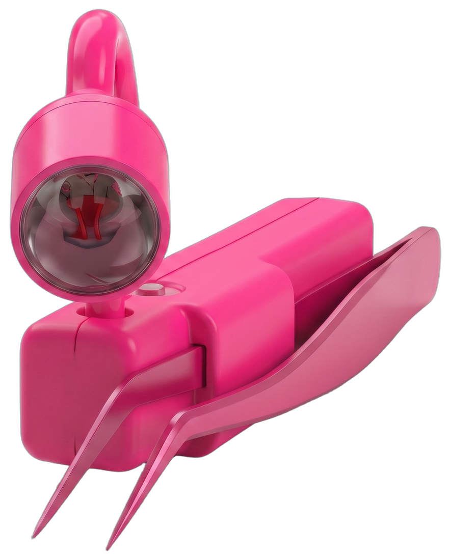 Hi_friend UV tweezer in hot pink